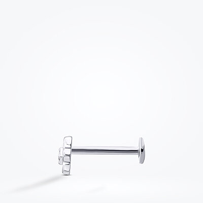 0.01 Karat Pırlanta Çiçek Tragus Piercing - Baroni Diamond (1)