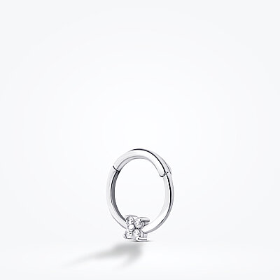 0.03 Karat Pırlanta Taşlı Tragus Piercing - 2