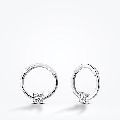 0.03 Karat Pırlanta Taşlı Tragus Piercing - Lizay Pırlanta (1)