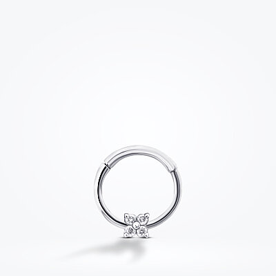 0.03 Karat Pırlanta Taşlı Tragus Piercing - 1