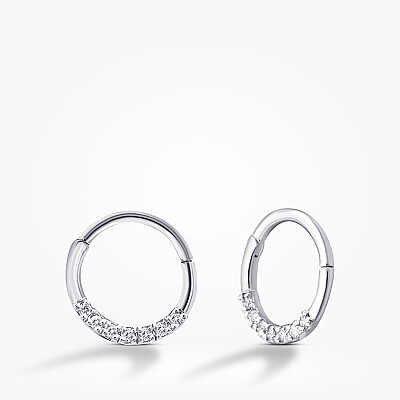 0.04 Karat Pırlanta Taşlı Tragus Piercing - Lizay Pırlanta (1)