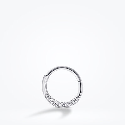 0.04 Karat Pırlanta Taşlı Tragus Piercing - 1