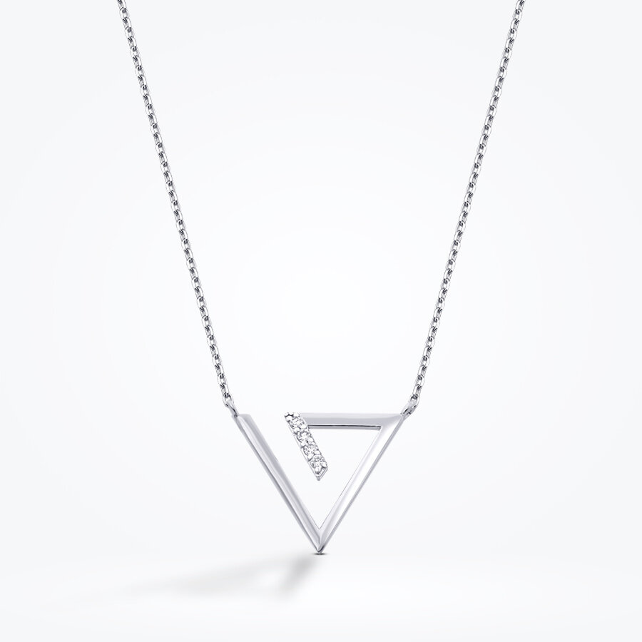 0.05 Karat Pırlanta Trend Kolye