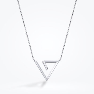 0.05 Karat Pırlanta Trend Kolye - 1