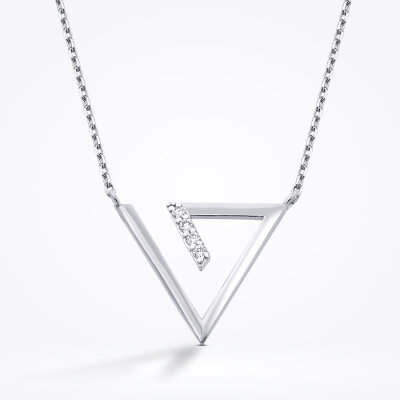 0.05 Karat Pırlanta Trend Kolye - 2