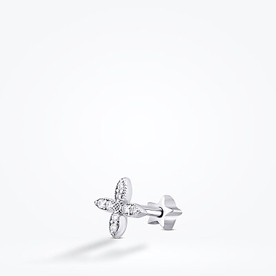 0.07 Karat Pırlanta Çiçek Tragus Piercing - Lizay Pırlanta (1)