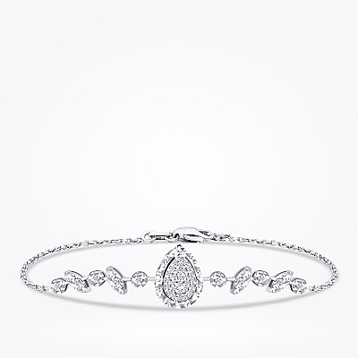 0.09 Karat Pırlanta Damla Bileklik - Baroni Diamond