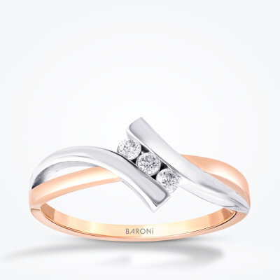 0.09 Karat Pırlanta Trend Yüzük - 1