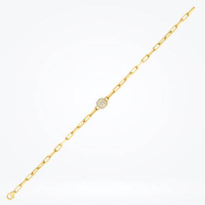 0.12 Karat Pırlanta Yuvarlak Taşlı Bileklik - 1