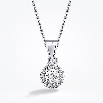 0.13 Karat Pırlanta Tektaş Trend Kolye - 2
