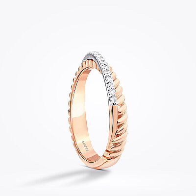 0.17 Karat Pırlanta İki Renkli Trend Yüzük - 2