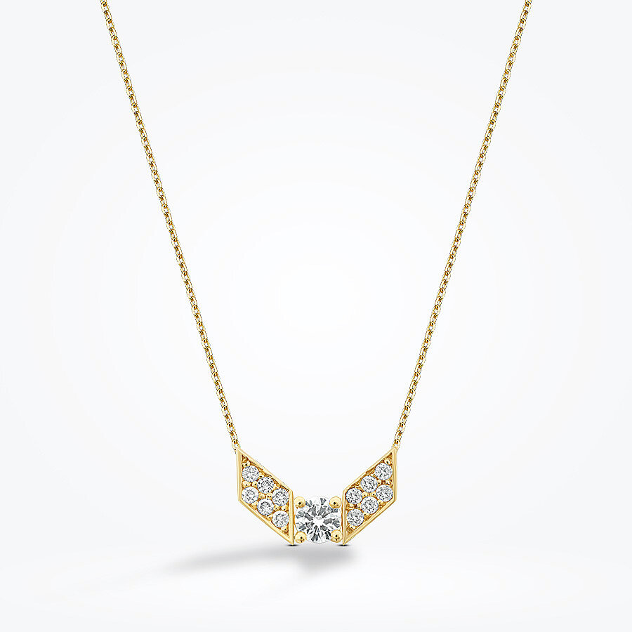 0.21 Karat Pırlanta Geometrik Trend Kolye