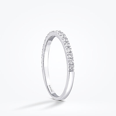 0.25 Karat Pırlanta Yarımtur Yüzük - 2