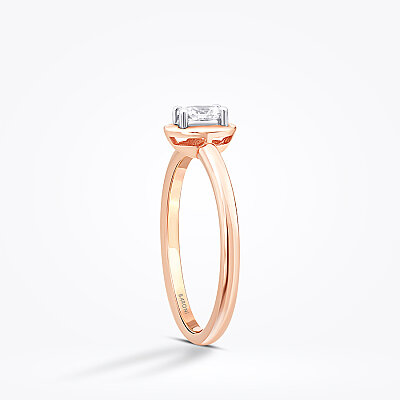 0.26 Karat Pırlanta Oval Tektaş Yüzük - 2