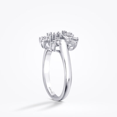 0.28 Karat Pırlanta Baget Trend Yüzük - 2