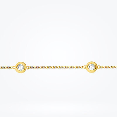 0.38 Karat Pırlanta Yuvarlak Taşlı Bileklik - 2