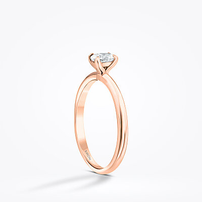 0.40 Karat Pırlanta Oval Tektaş Yüzük - 2