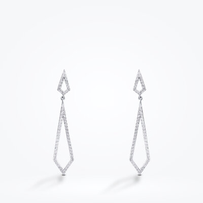 0.48 Karat Pırlanta Trend Küpe - 2