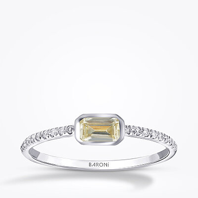 0.52 Karat Pırlanta Fancy Yüzük - 1