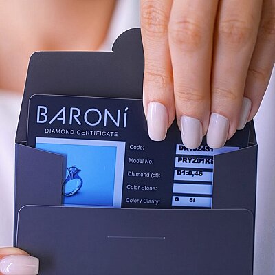 0.63 Karat Pırlanta Baget Taşlı Blue Topaz Bileklik - 4