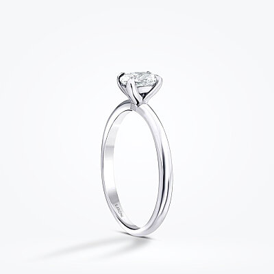 0.70 Karat Pırlanta Oval Tektaş Yüzük - 2