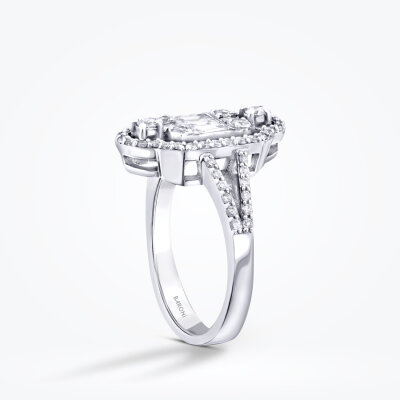 0.80 Karat Pırlanta Trend Baget Yüzük - 2