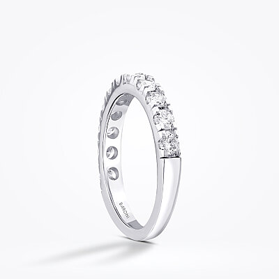 0.80 Karat Pırlanta Yarımtur Yüzük - 2