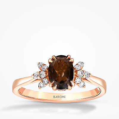 0.87 Karta Pırlanta Renkli Taş Yüzük - Baroni Diamond