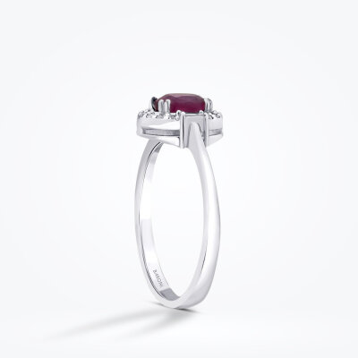 0.95 Karat Pırlanta Yakut Yüzük - Baroni Diamond (1)