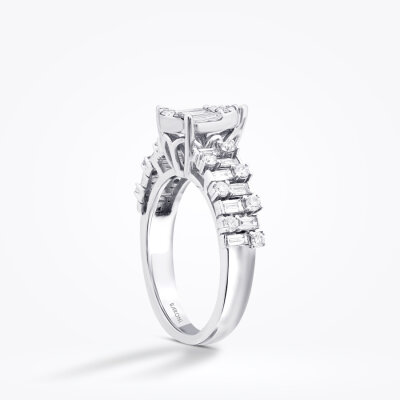 0.97 Karat Pırlanta Baget Yüzük - Baroni Diamond (1)