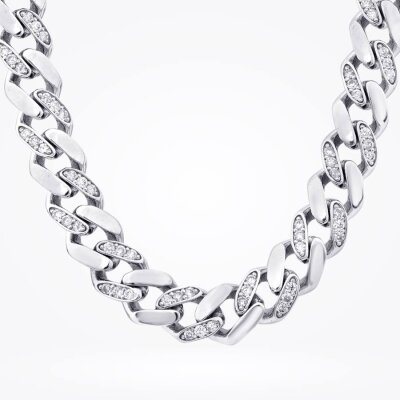 0.98 Karat Pırlanta Zincir Kolye - 2