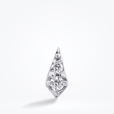 0.02 Karat Pırlanta Prizma Tragus Piercing - 1