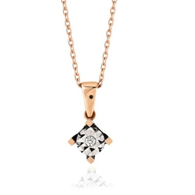 0.02 Karat Pırlanta Tektaş Kolye - Baroni Diamond (1)