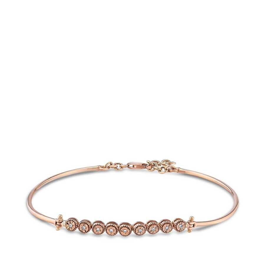 0.04 Karat Pırlanta Rose Kelepçe