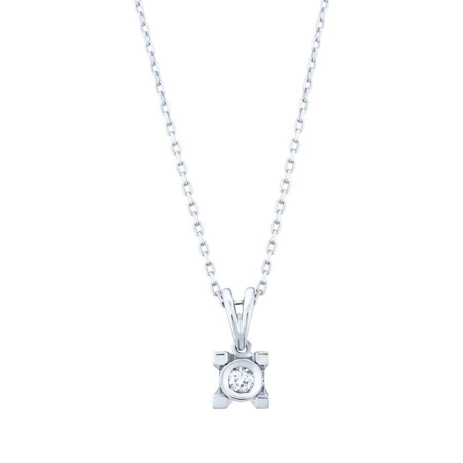 0.04 Karat Pırlanta Tektaş Kolye - Baroni Diamond