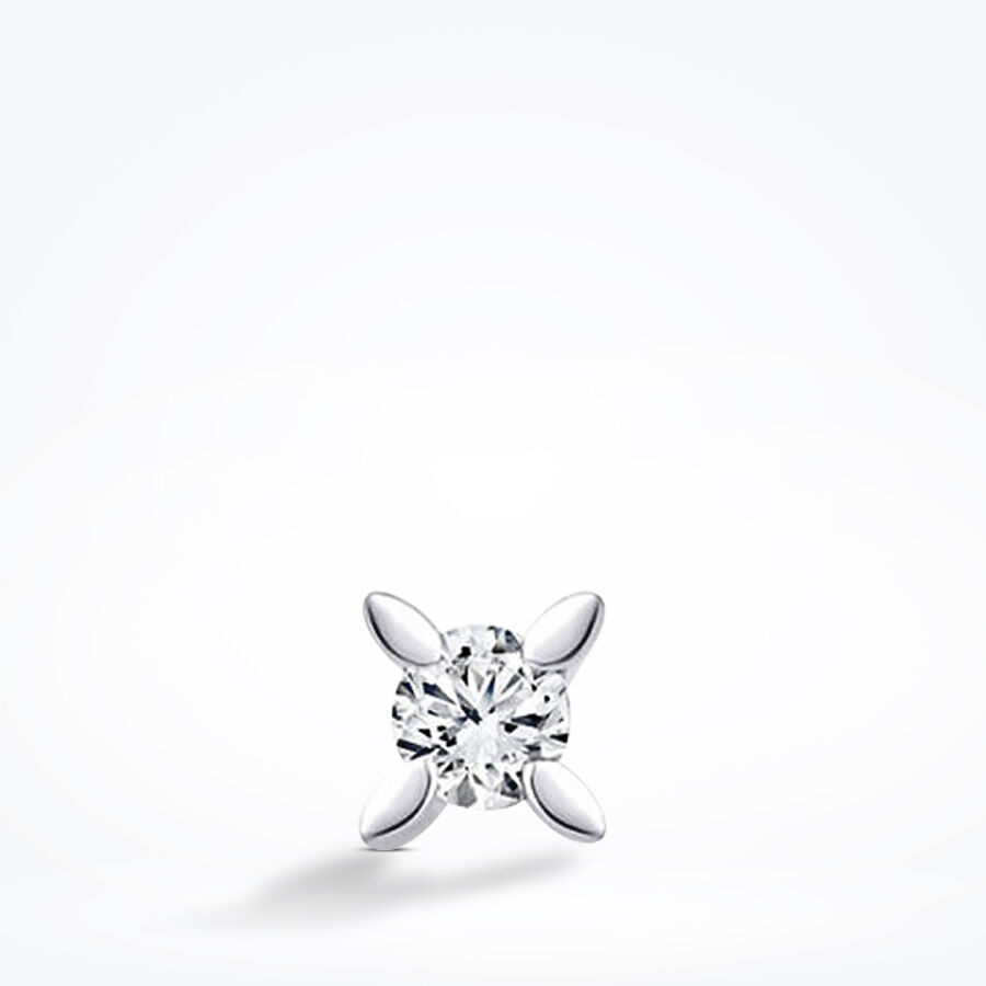 0.05 Karat Pırlanta Erkek Küpe - Baroni Diamond