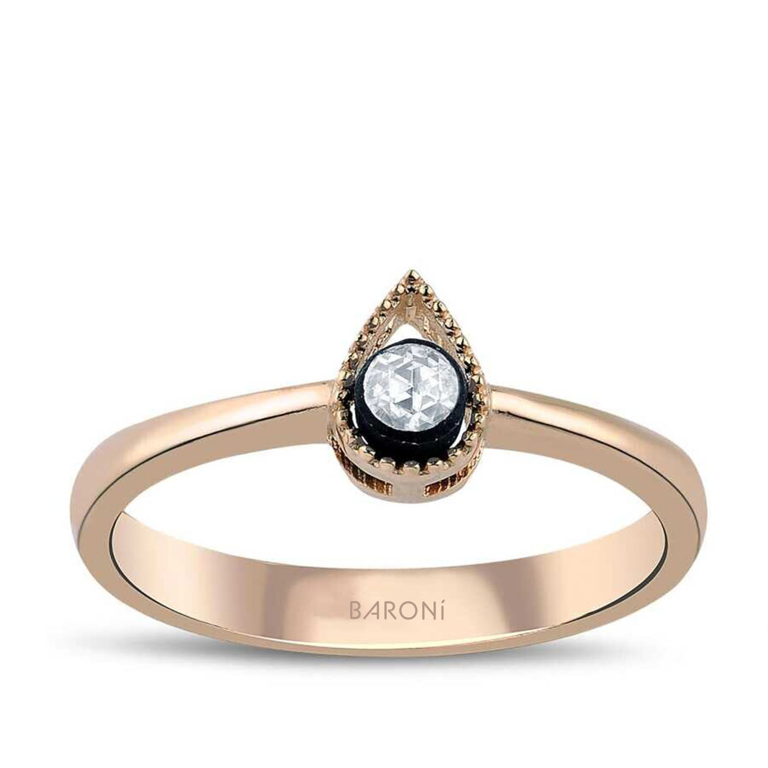 0.05 Karat Elmas Tektaş Yüzük - Baroni Diamond