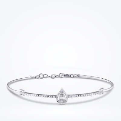 0.06 Karat Pırlanta Baget Bileklik - 1