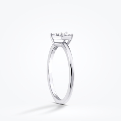 0.06 Karat Pırlanta Taşlı Kalp Yüzük - Baroni Diamond (1)