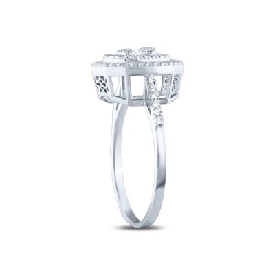 0.07 Karat Pırlanta Efektli Baget Yüzük - Baroni Diamond (1)