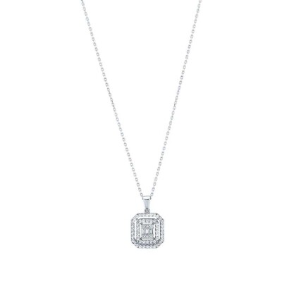 0.07 Karat Pırlanta Efektli Baget Kolye - Baroni Diamond (1)