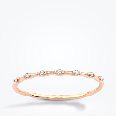 0.07 Karat Pırlanta Trend Rose Yüzük - 1
