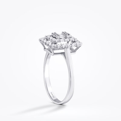 0.08 Karat Pırlanta Baget Yüzük - Baroni Diamond (1)