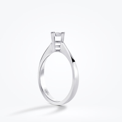 0.09 Karat Pırlanta Aynalı Tektaş Yüzük - Baroni Diamond (1)