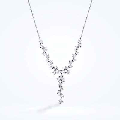 0.09 Karat Pırlanta Taşlı Modern Kolye - Baroni Diamond (1)