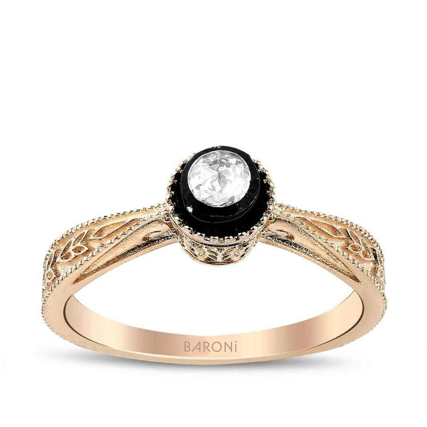 0.10 Karat Elmas Tektaş Yüzük - Baroni Diamond