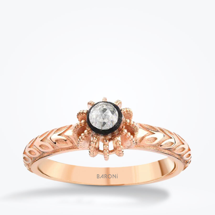 0.10 Karat Elmas Tektaş Yüzük - Baroni Diamond