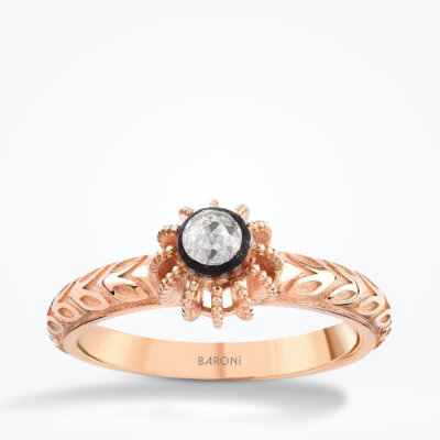 0.10 Karat Elmas Tektaş Yüzük 