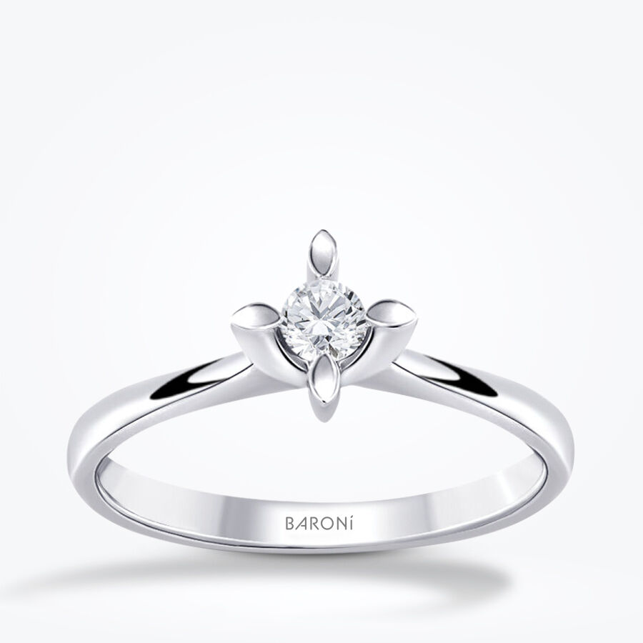 0.10 Karat Pırlanta Tektaş Yüzük - Baroni Diamond