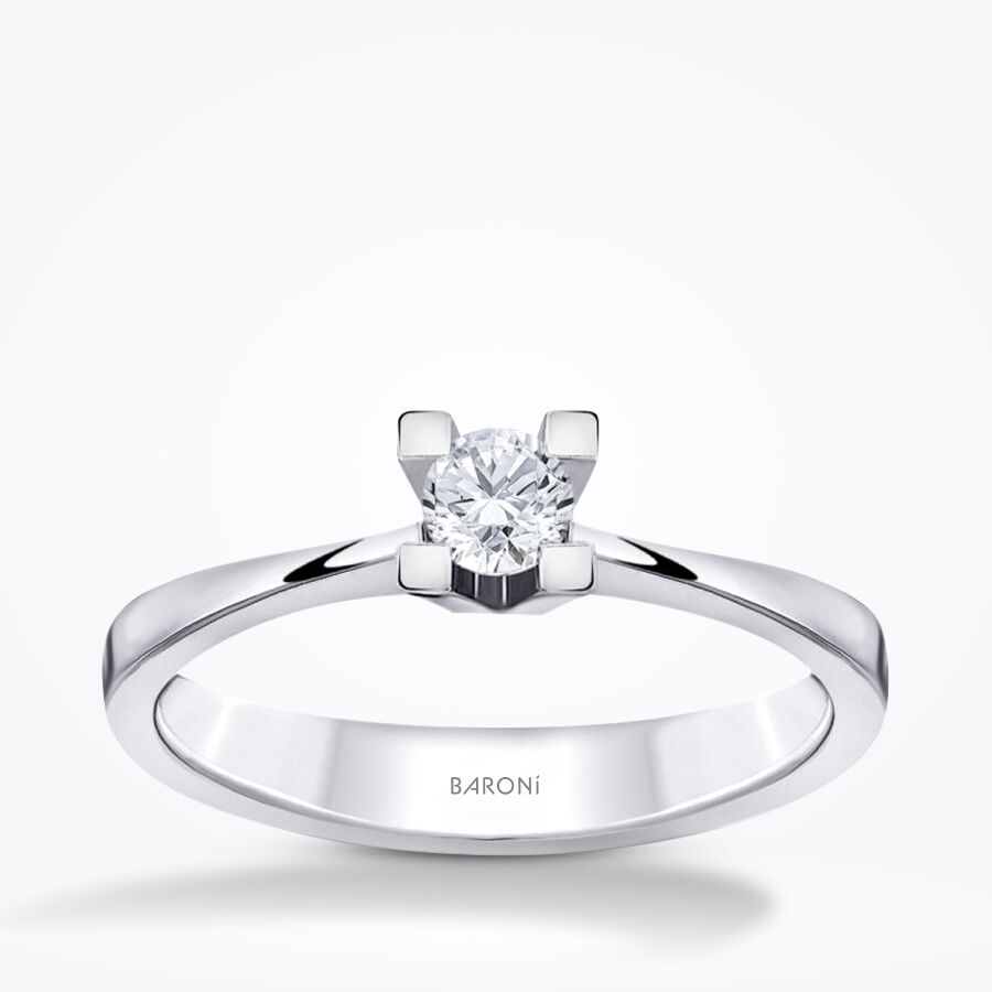 0.10 Karat Pırlanta Tektaş Yüzük - Baroni Diamond